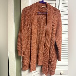 Lucky Brand Warm Rust Cardigan